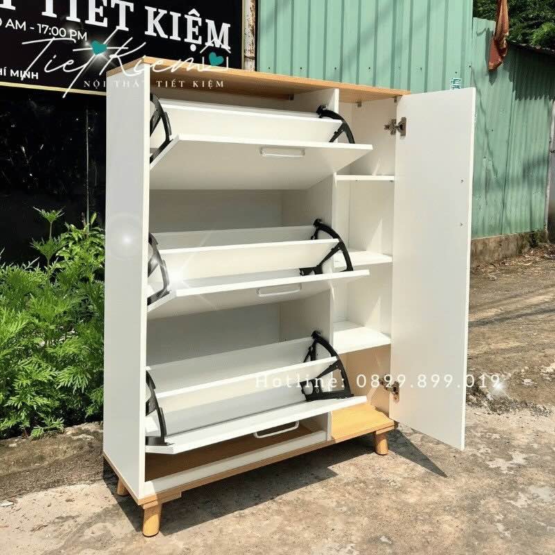 Tủ giày thông minh gỗ 90cm NTTK TG99999