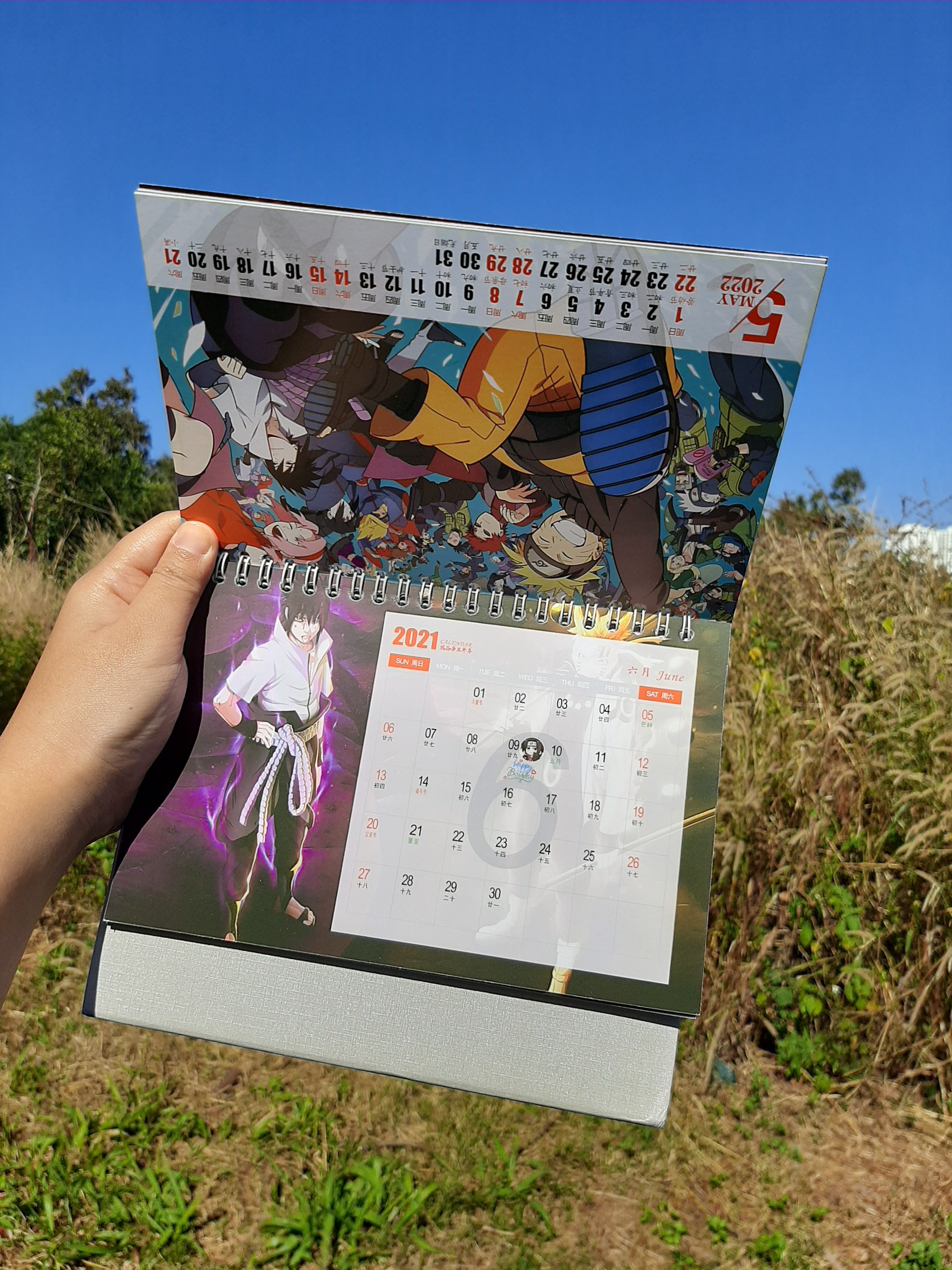 [New] Lịch 2021 - 2022 Anime - Lịch Naruto - Lịch để bàn - Baystore