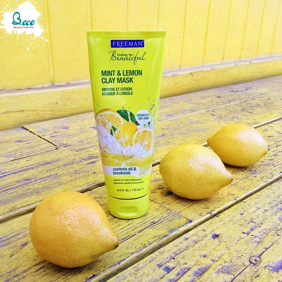 Mặt Nạ Freeman Lemon And Mint Mask Đất Sét Bạc Hà Và Chanh