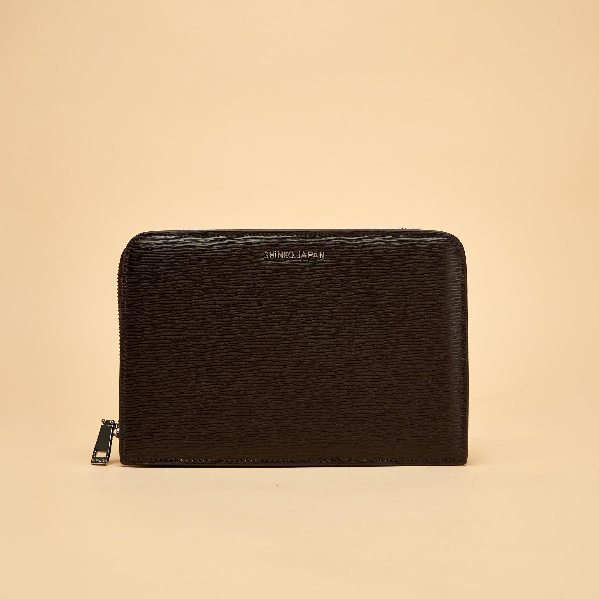 SHINKO DA BÒ CLUTCH CẦM TAY NAM