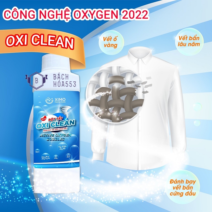 Bột tẩy trắng quần áo đồ gia dụng đa năng Oxi Clean Ximo