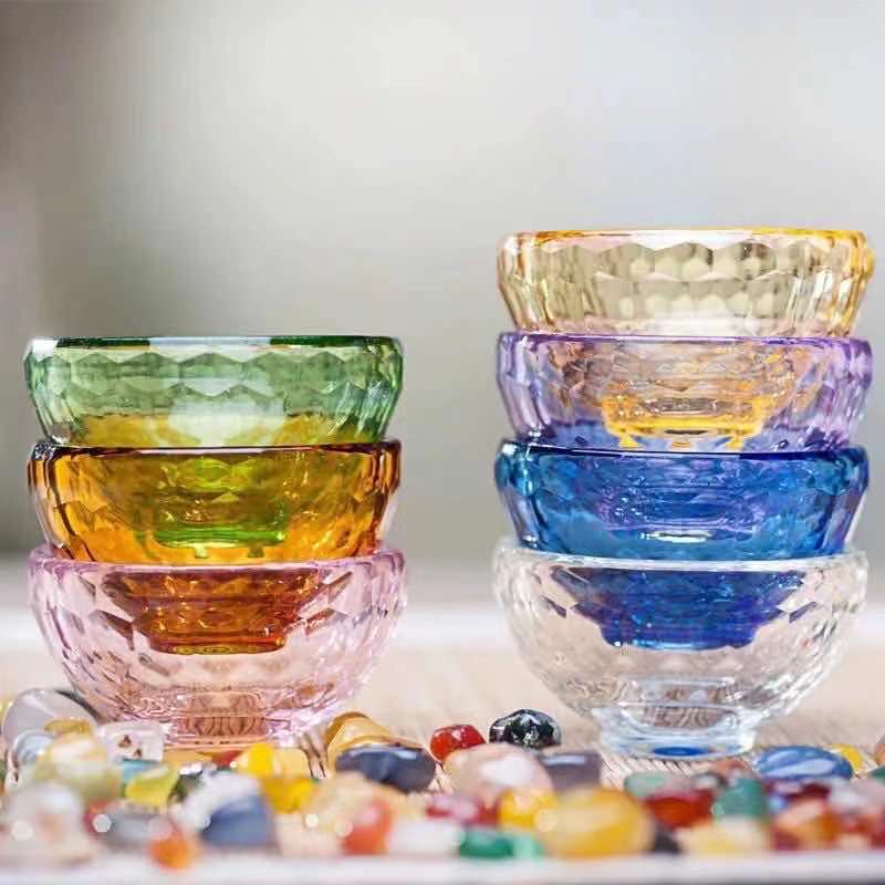 Chén thủy tinh 7 màu -6cm