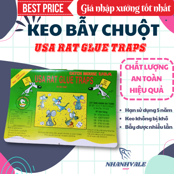 Keo dán chuột / keo bẫy chuột siêu dính đại thành - đại lộc