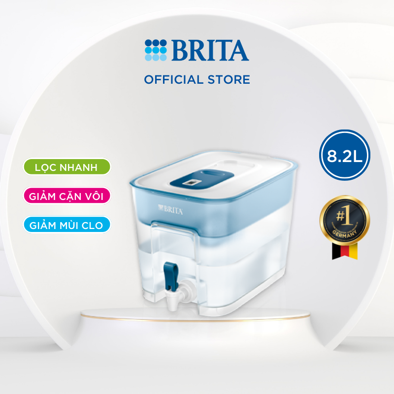 Bình lọc nước BRITA Flow 8.2L (có sẵn 1 lõi lọc Maxtra)