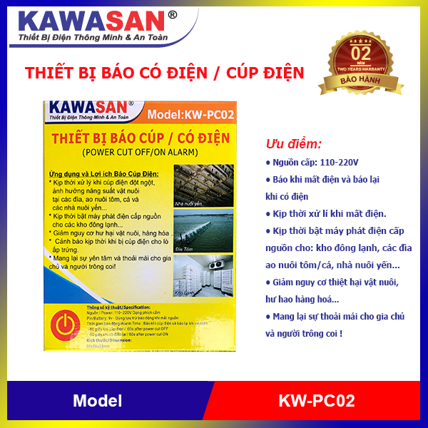 THIẾT BỊ BÁO CÚP ĐIỆN KW-PC02