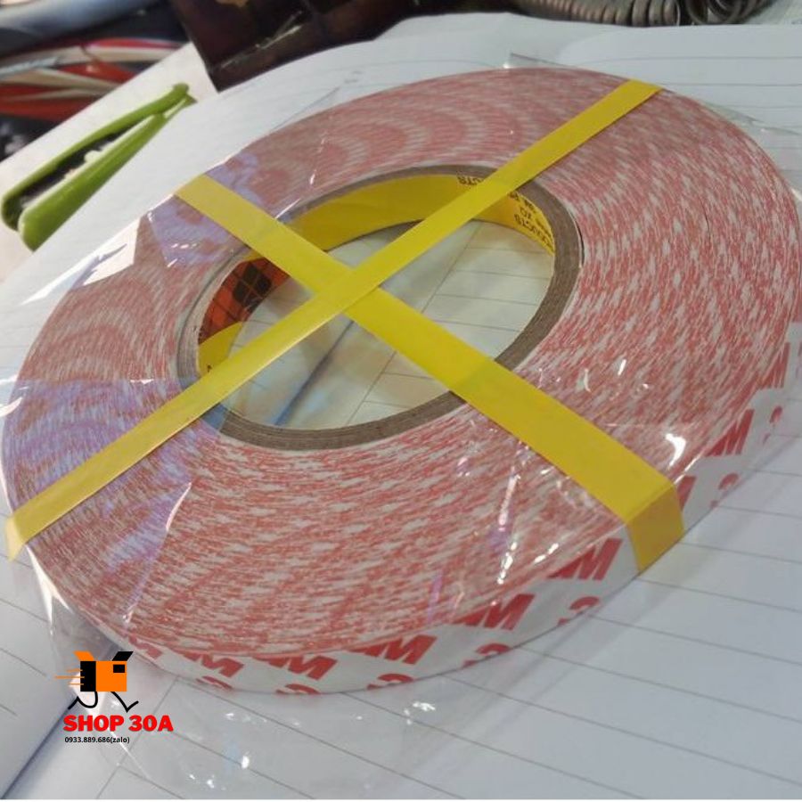 Băng keo siêu dính 2 mặt 3M 9080R - Mỹ(Chịu nhiệt độ đến 150oC, cuộn dài 50m)