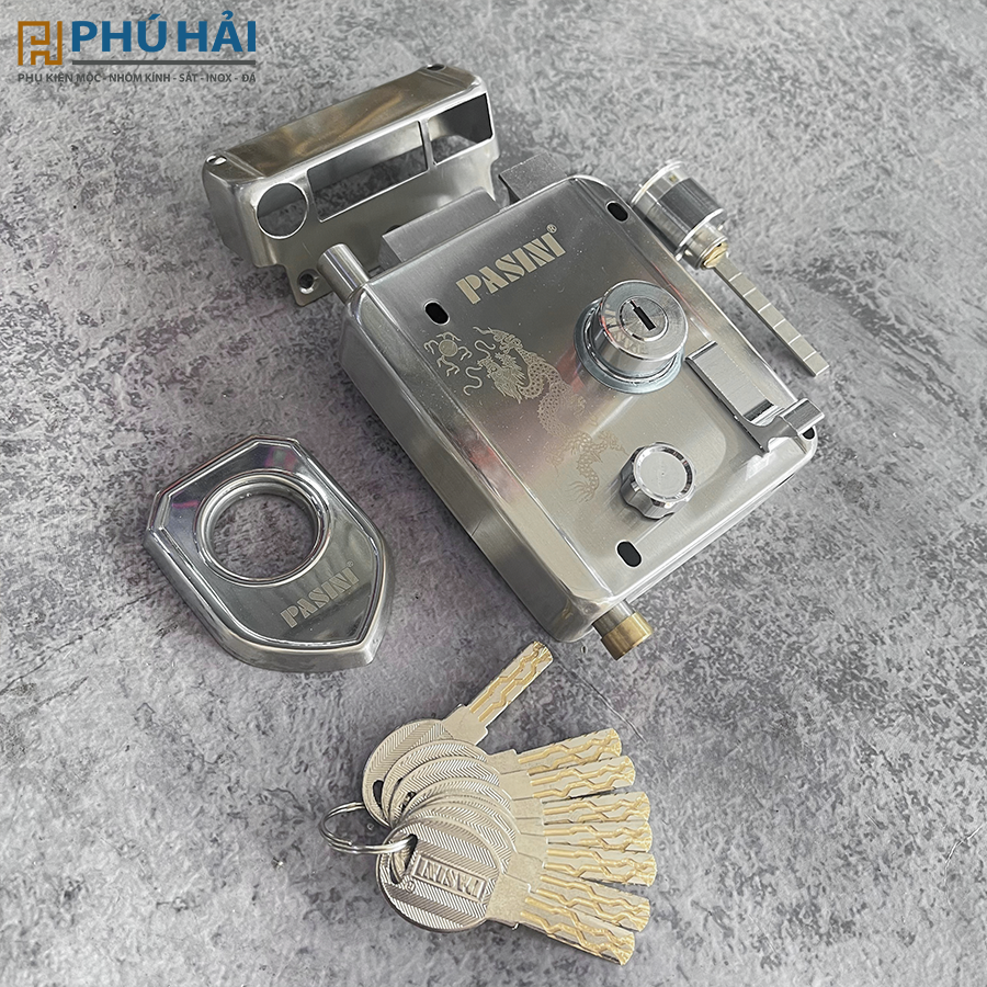 Khóa cổng M699-1 bằng Pasini (bộ)