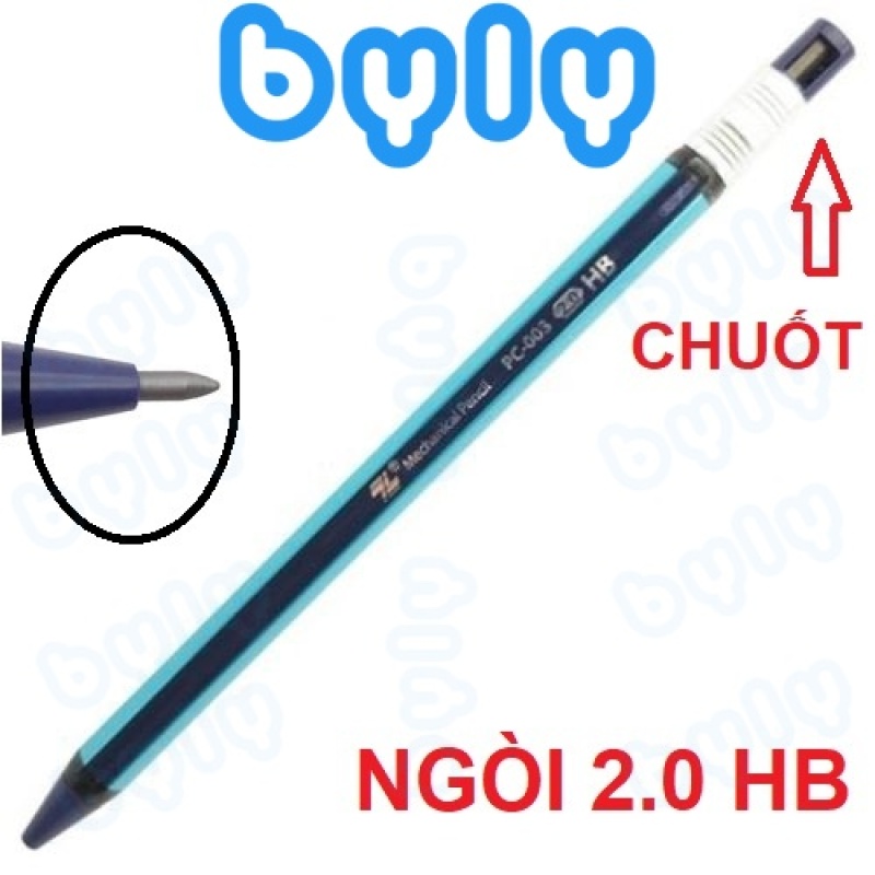 [Ship hỏa tốc] Bút chì bấm ngòi lớn 2.0mm Thiên Long  PC-022 - PC-023 - PC-003 - ByLy Store