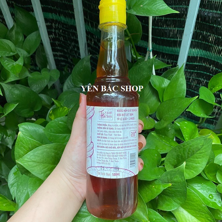 ĐẶC SẢN NƯỚC MẮM THÁI BÌNH THUẬN 20 ĐỘ ĐẠM 500ML