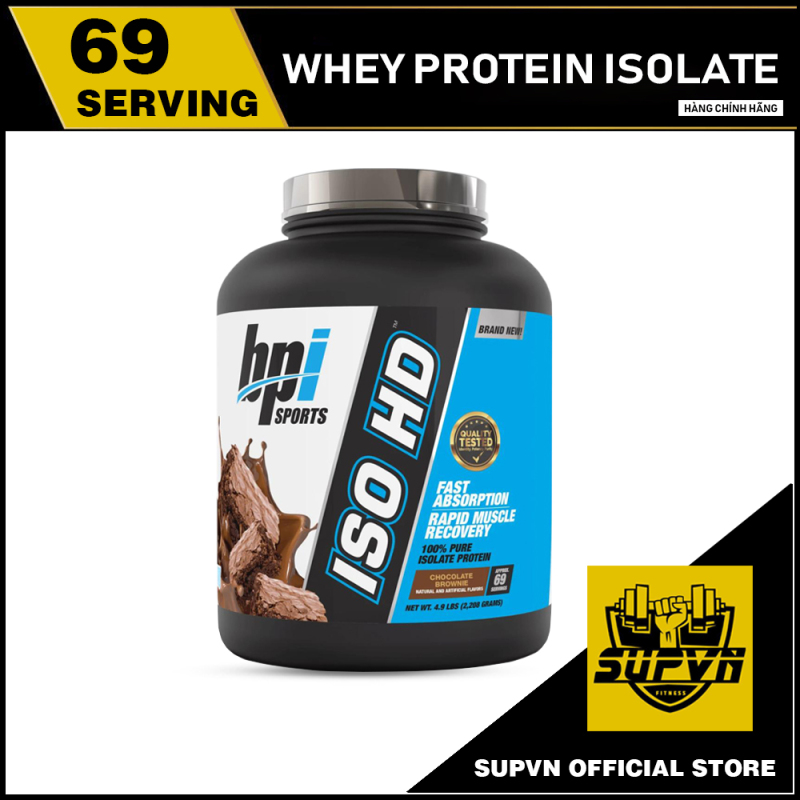 Whey Iso HD Bpi 5lbs Sữa tăng cơ bắp Whey Isolate Protein 100% -  ISOHD Bpi sport cao cấp