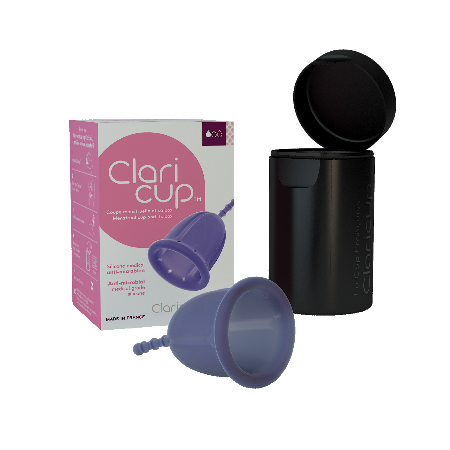 Cốc nguyệt san Claricup kháng khuẩn
