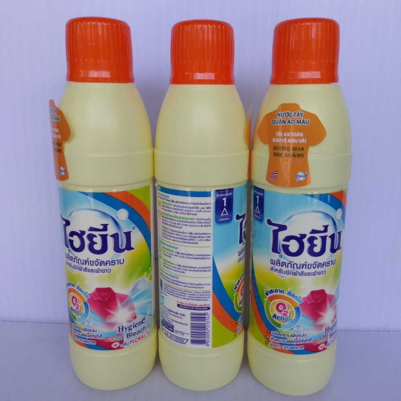 Tẩy quần áo màu Hygiene 500ml Thái lan