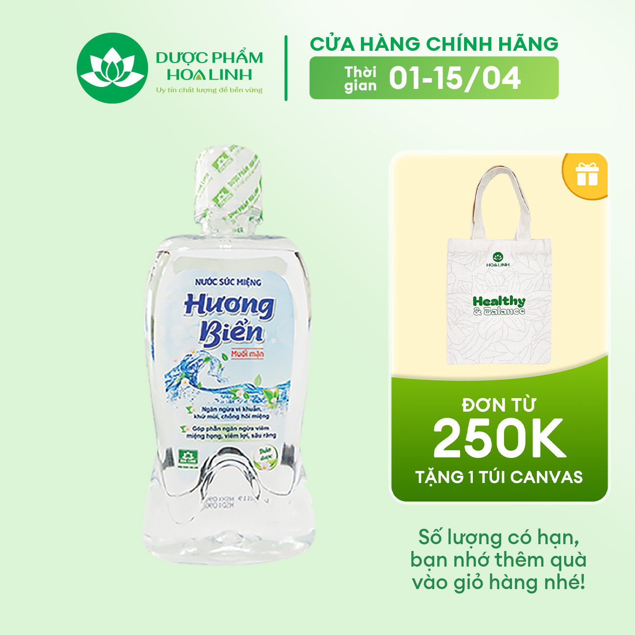 Nước súc miệng Hương biển 400ml