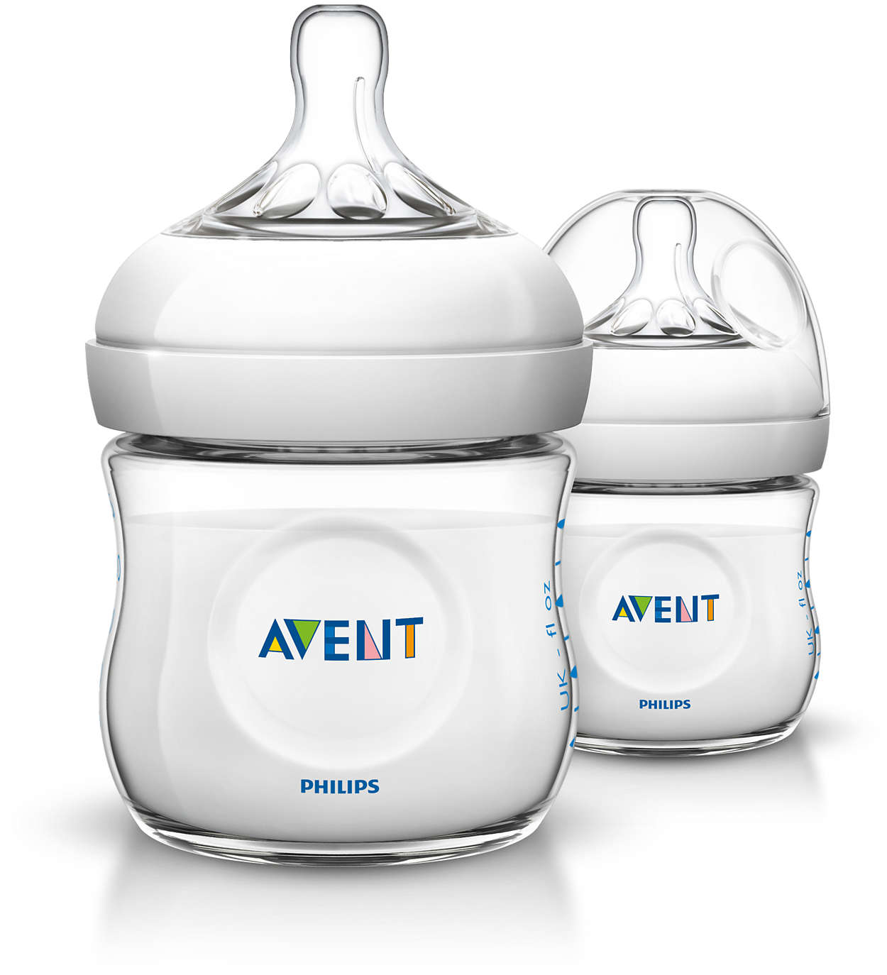 Combo 2 bình sữa philips Avent 125ml(Núm số 1)- 260ml (Núm số 2)