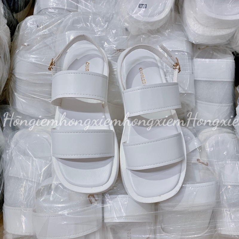 DÉP  SANDAL CNK HOT 2 MÀU ĐEN VÀ TRẮNG