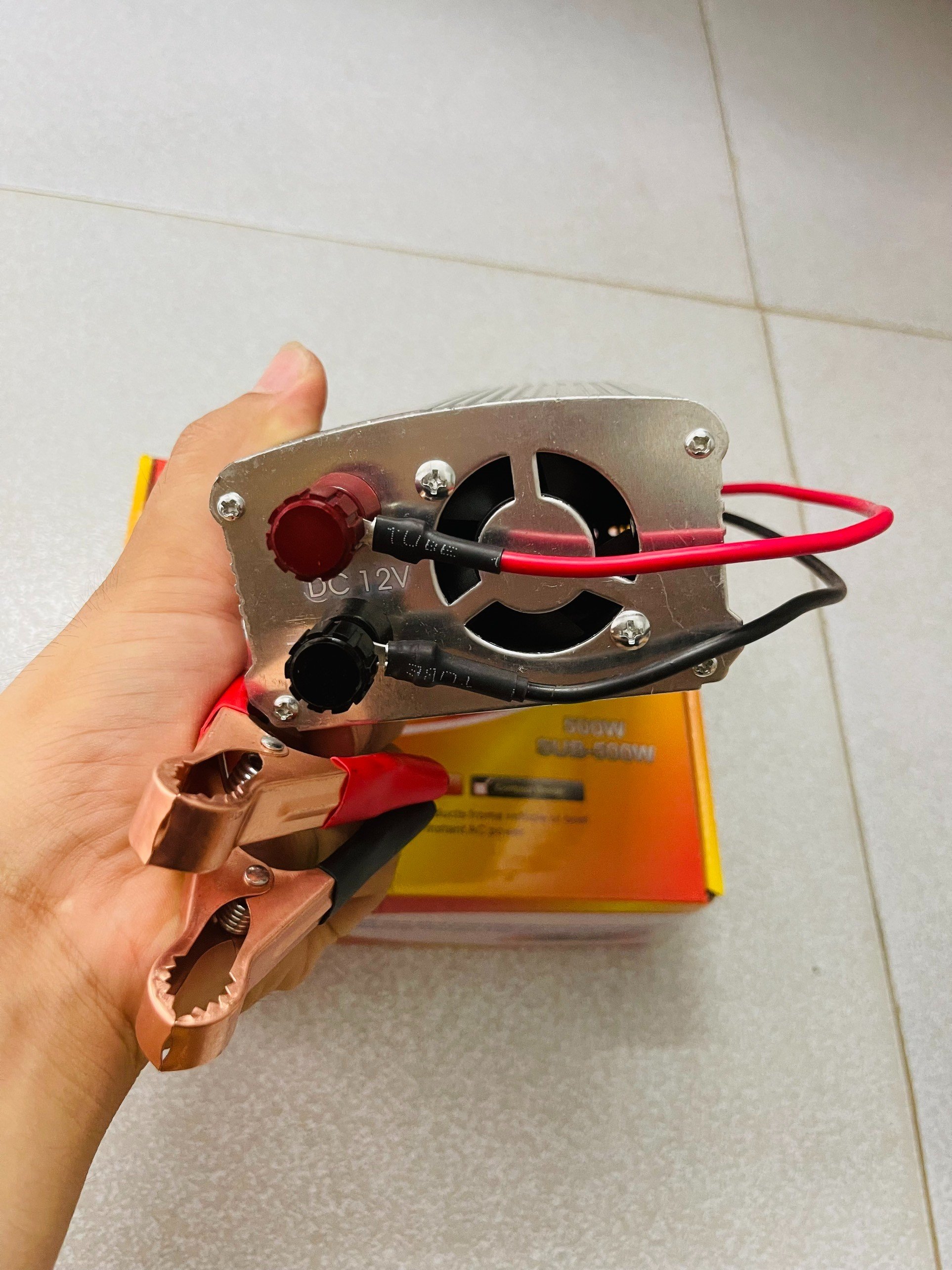 Bộ kích điện 12v lên 220v 500w