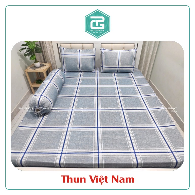 [HCM][ Link 1_ Kẻ Sọc ] Ga giường lẻ thun lạnh việt nam cao cấp ( Đủ kích thước không áo gối)