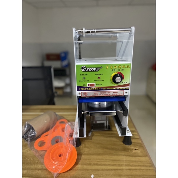 Máy ép miệng ly tự động cuốn màng ETON-B9