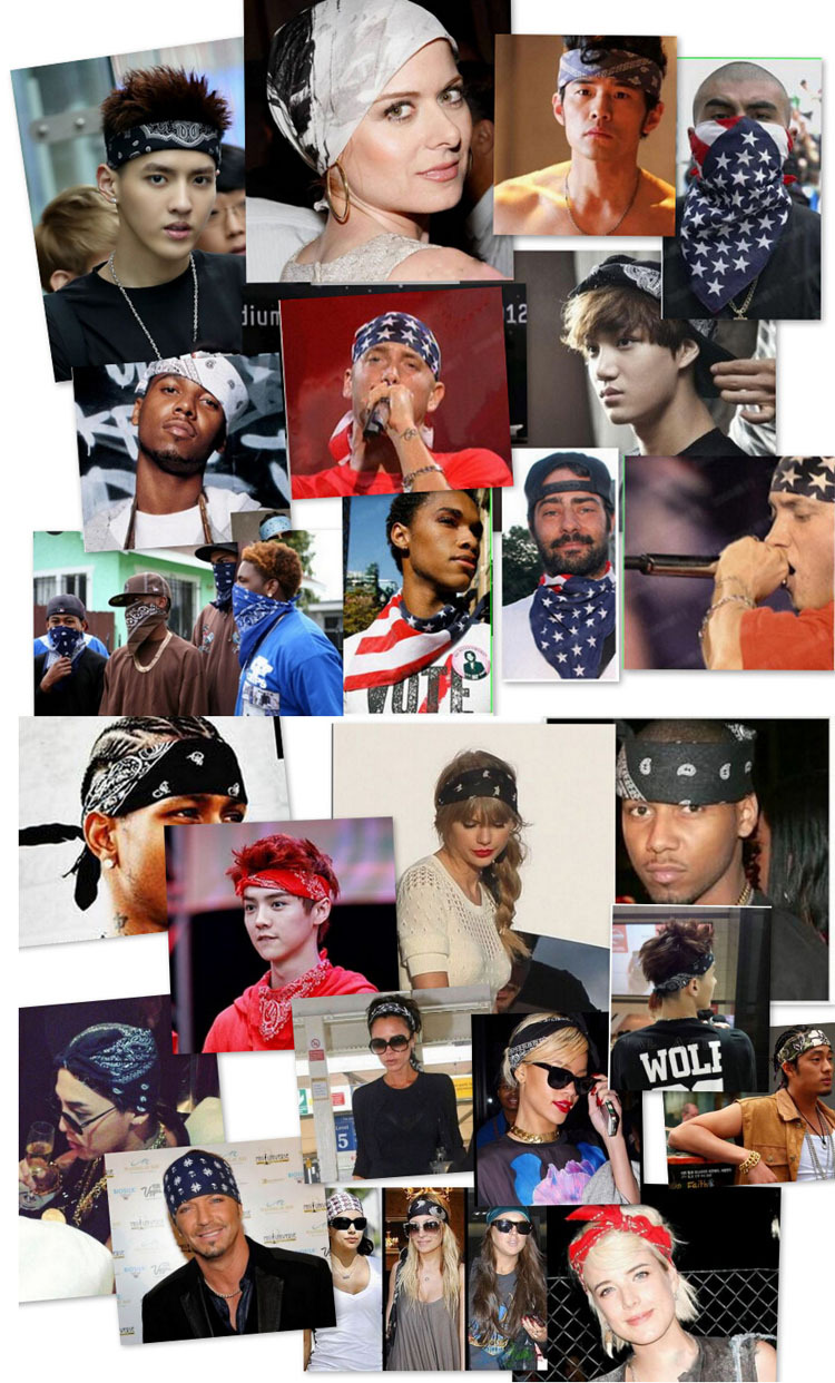 Khăn vuông hiphop bandana (Turban)