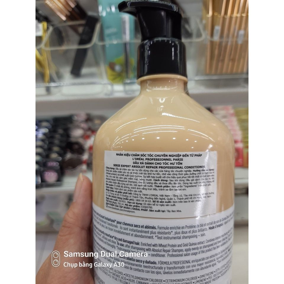 [HCM]Dầu Xả Tóc LOreal Phục Hồi 3 Tác Động 750Ml