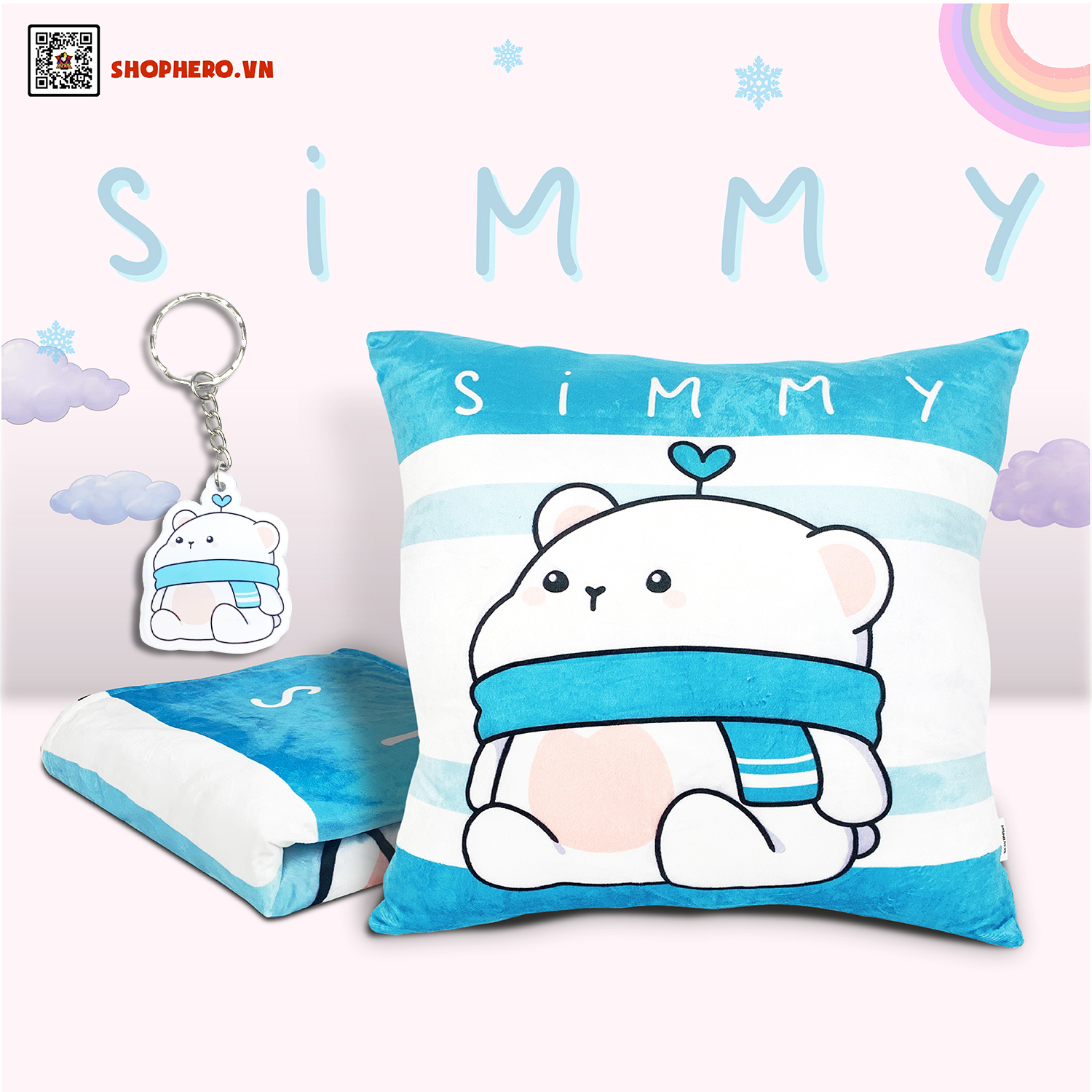 Bộ chăn gối Simmy Hero Team