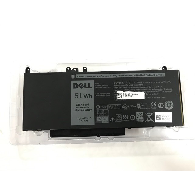 Pin cho laptop dell latitude 14 e5450 latitute 15 e5550 mã pin g5m10 hàng z in logo dell-hàng mới có video thực tế