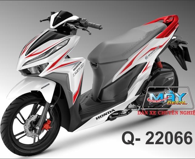 Tem rời Vario dán xe trắng tem