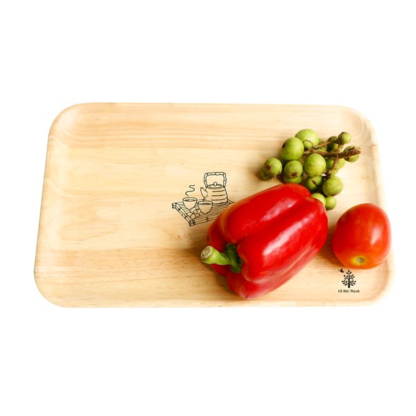 Khay gỗ đựng thức ăn hoa quả