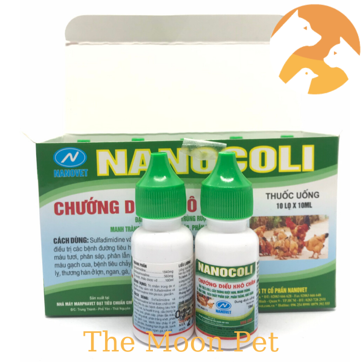 NANOCOLI [1 hộp x 10 lọ] Gà đá Chướng diều khô chân