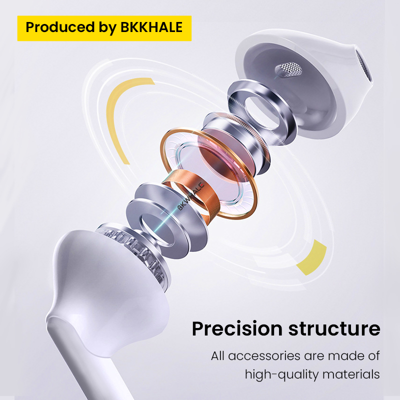 BKWHALE P12 Tai Nghe Bluetooth Có Dây Chống Sét Cho Iphone 7 8 Plus X XS XR XS XSMax 11 12 13 14 Pro Max Mẫu Tai Nghe Thông Dụng