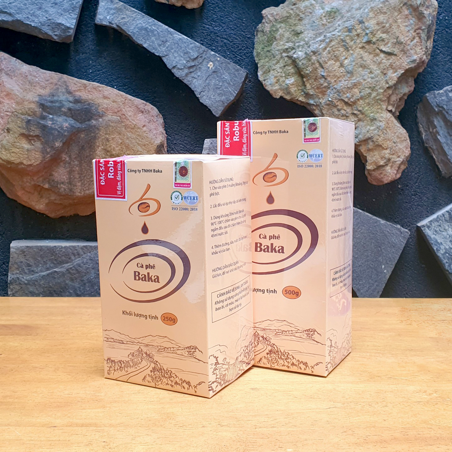 Cà Phê Nguyên Chất Baka - Robusta (Hộp 500g)