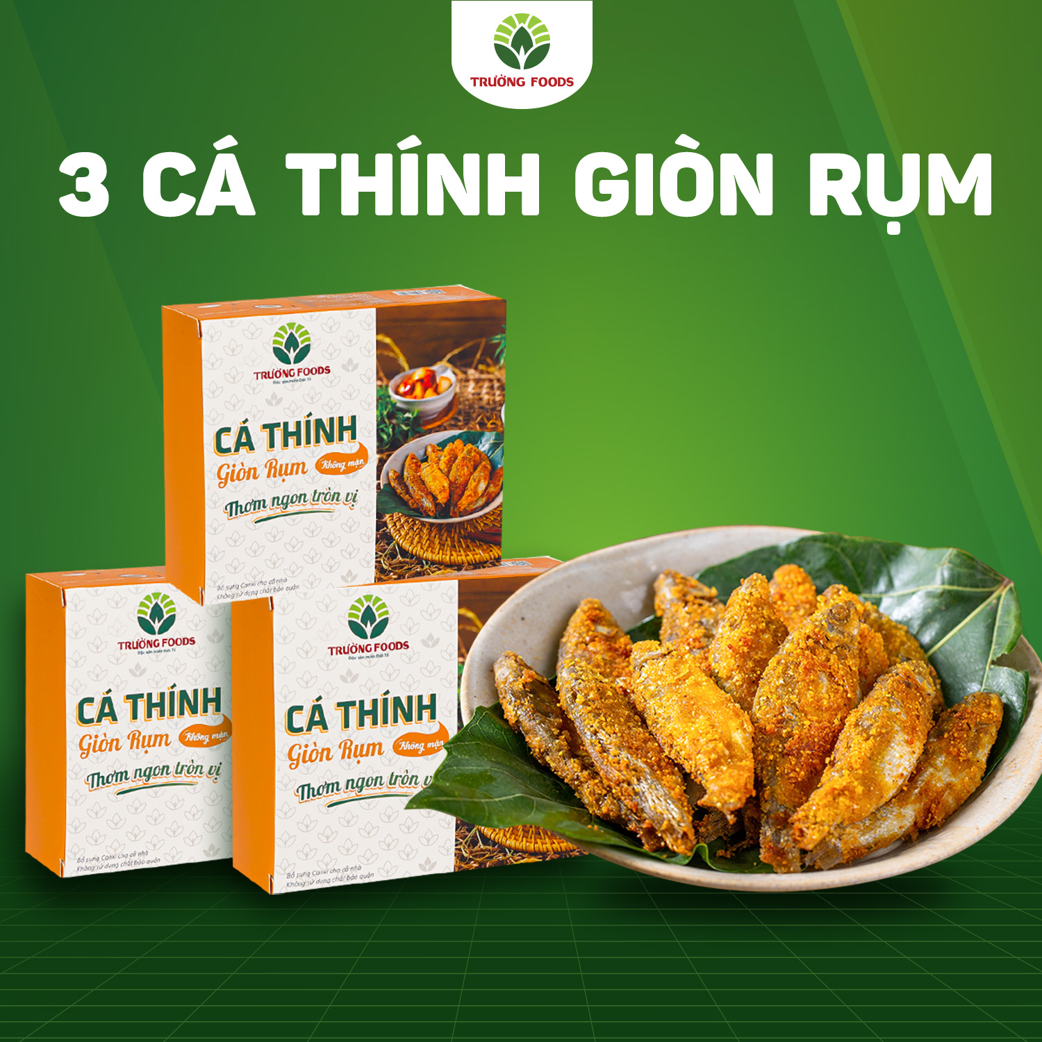 Combo 3 hộp cá thính đổi mới - đặc sản trường foods 200g/hộp