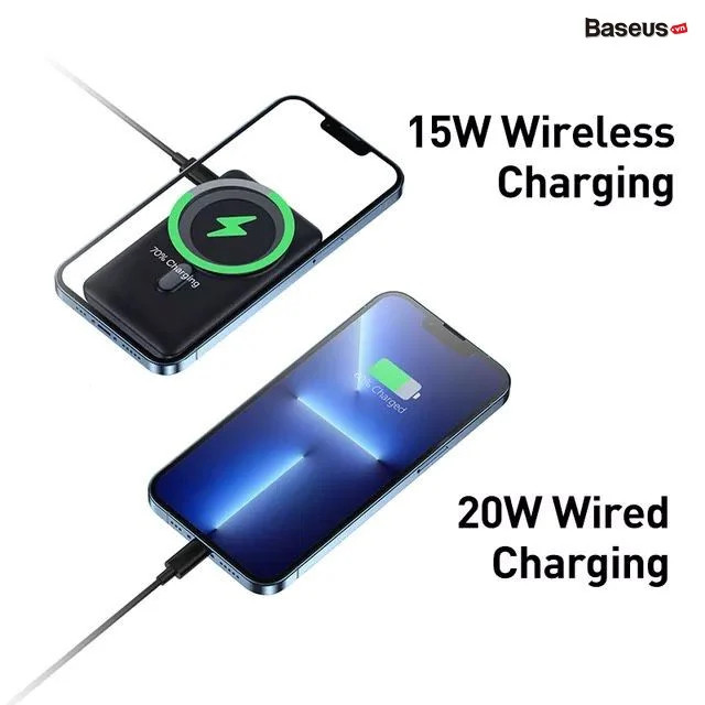 Baseus Magnetic Bracket Wireless Fast Charge Power Bank 10000mAh 20W