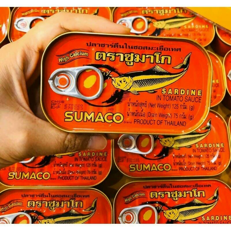 Cá Mòi Sốt Cà Sumaco Thái Lan - Hộp125gram