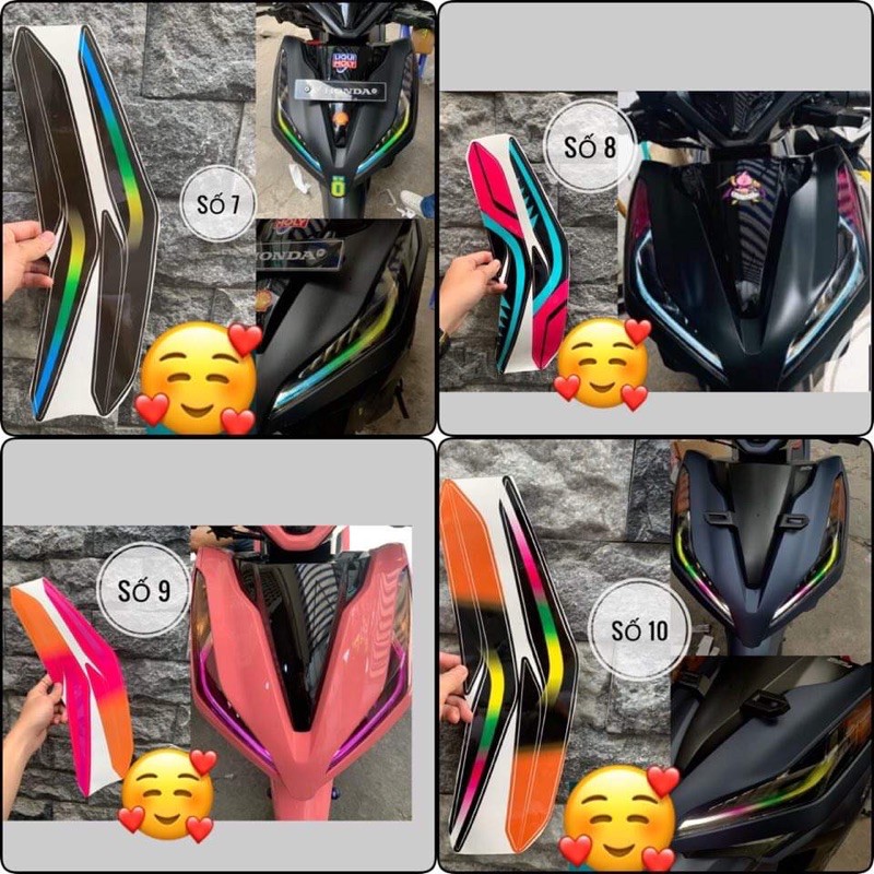 Decal Dán Đèn Demi Vario 2018-2024 Decal Chống Thấm Nước
