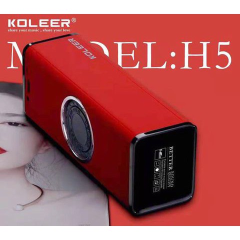 Loa bluetooth nghe nhạc Koleer SU-H5 2200mAh