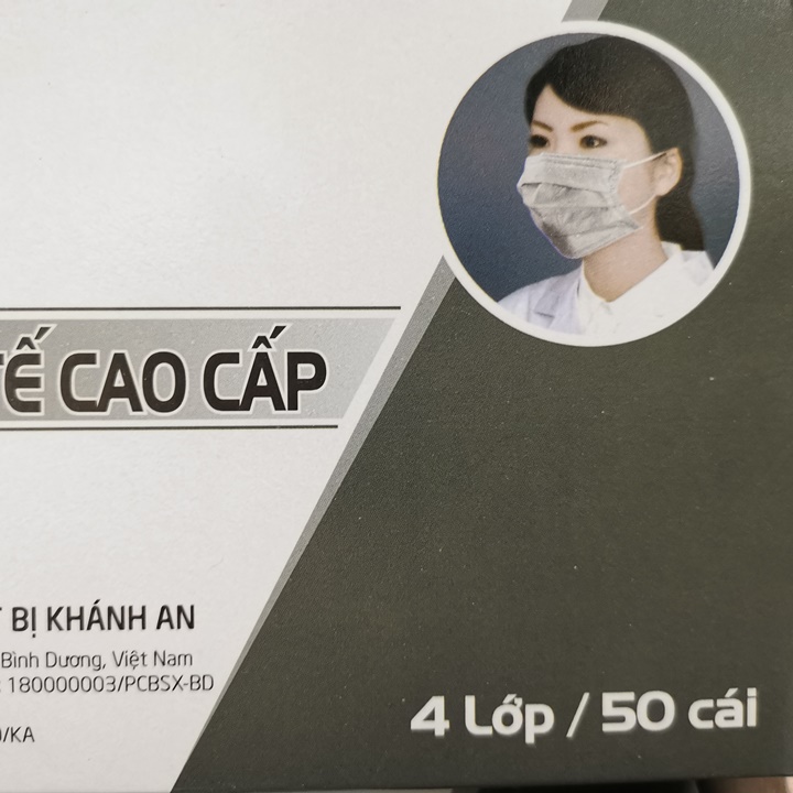 50Cái Khẩu trang y tế [ KHÁNH AN] - 4 LỚP