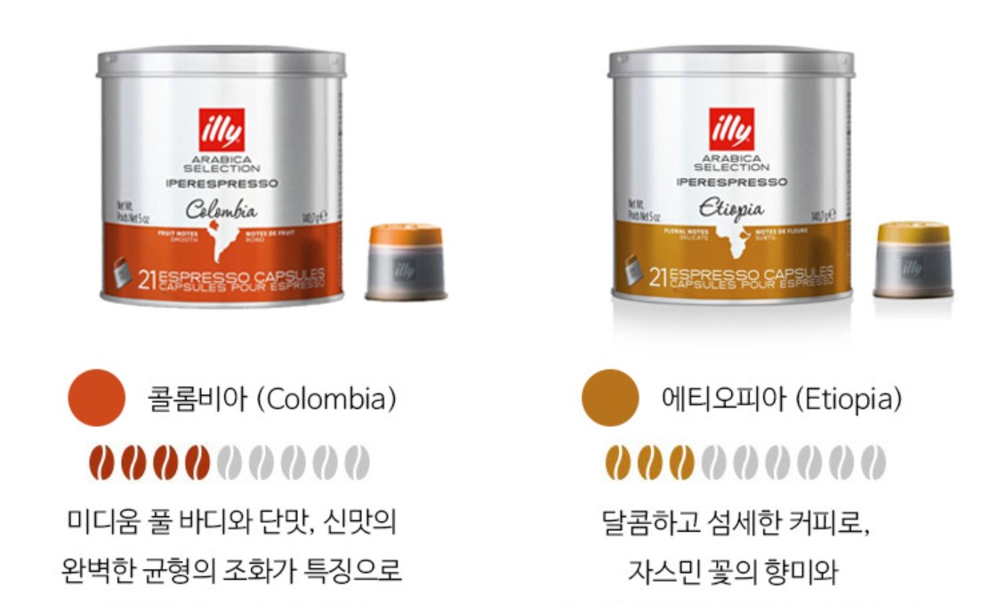 [ILLY] Illy coffee capsule 21 viên / 일리 커피 캡슐 21캡슐 캔
