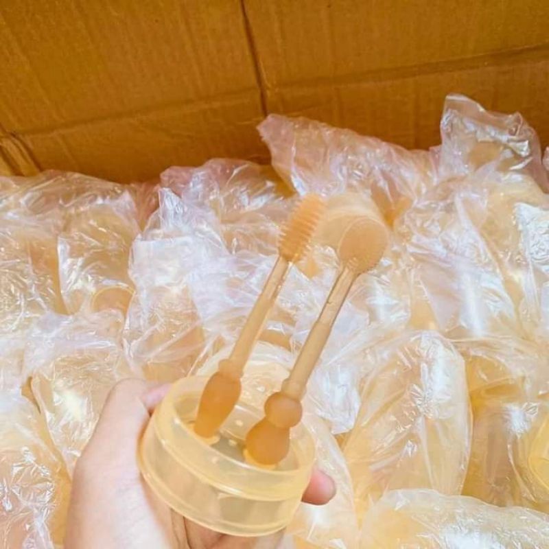 DỤNG CỤ ĐÁNH RĂNG CHO BÉ- DỤNG CỤ TƯA LƯỠI SILICON
