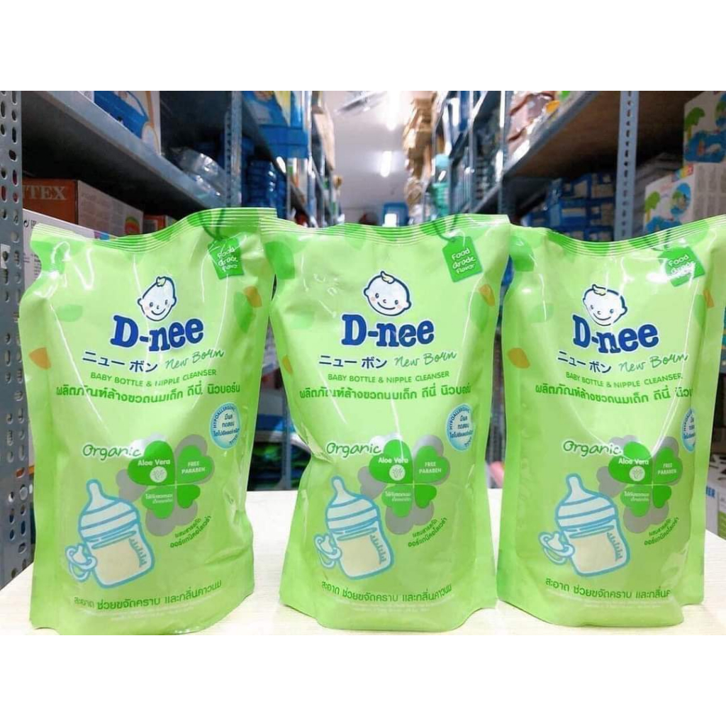 Nước rửa bình sữa Dnee Thái Lan ( Chuẩn tem Đại Thịnh ) túi 550ml hết mùi hôi