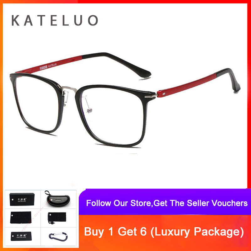 KATELUO Computer Anti Blue Laser Ray Fatigue Radiation-resistant TR-90 Glasses Eyeglasses Frame Eyewear 9928