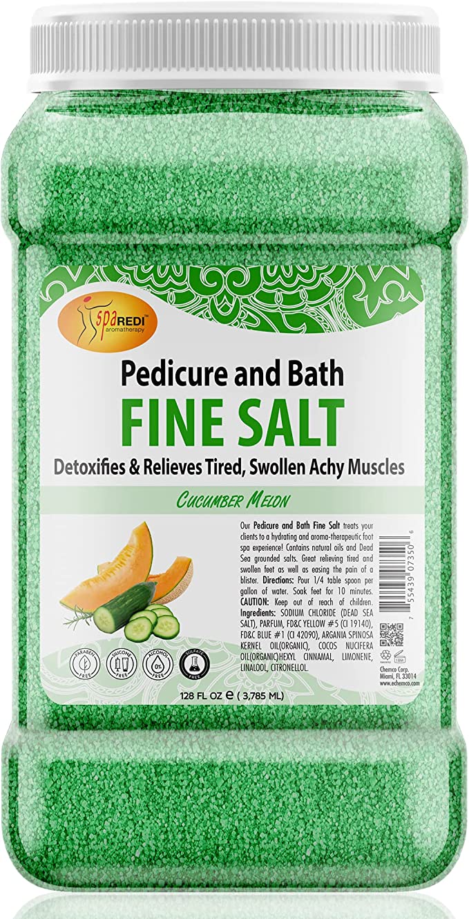 Muối tắm Pedi Bath Fine Salt mùi Dưa 3785 ml