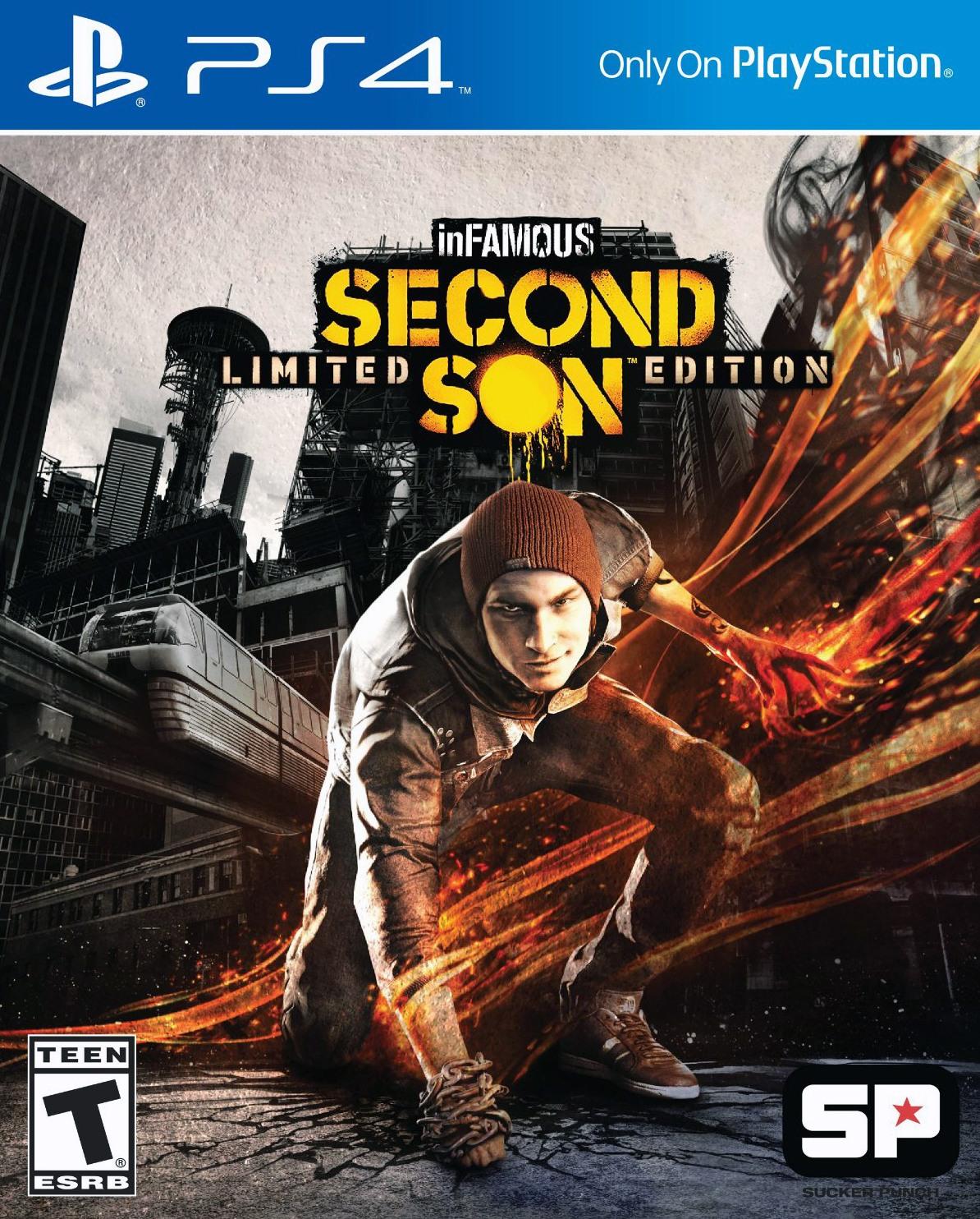 Đĩa trò chơi điện tử PS4 inFamous Second Son hộp PS3 2nd