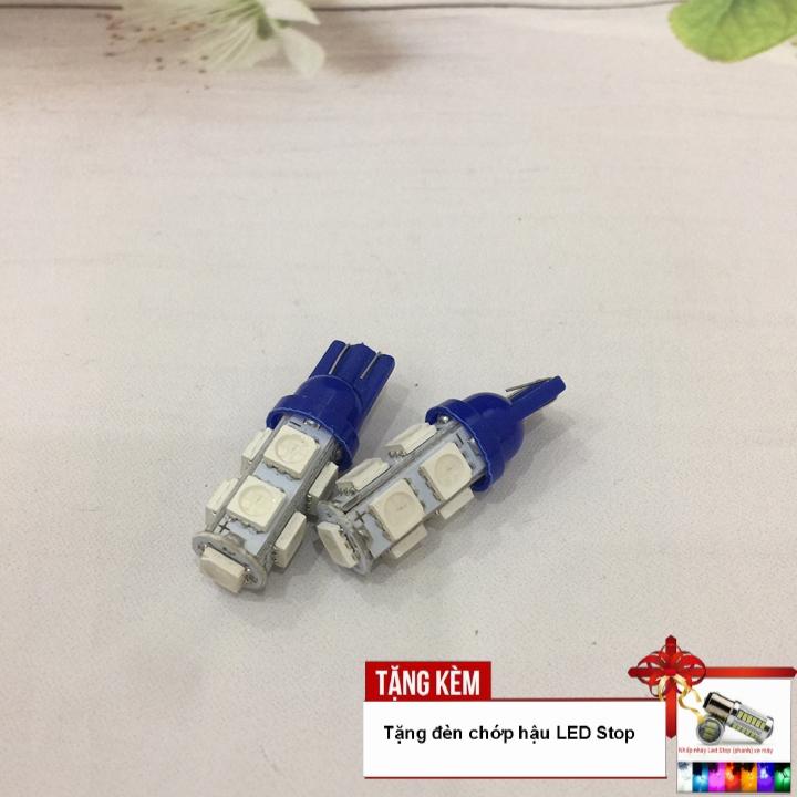 [RẺ BẤT NGỜ] Mua ngay đôi đèn LED xi nhan 9 bóng tân trang xe bạn nhận ngay 1 chiếc đèn chớp hậu LED STOP đẹp tuyệt vời (màu xanh dương) OX228-TNJL