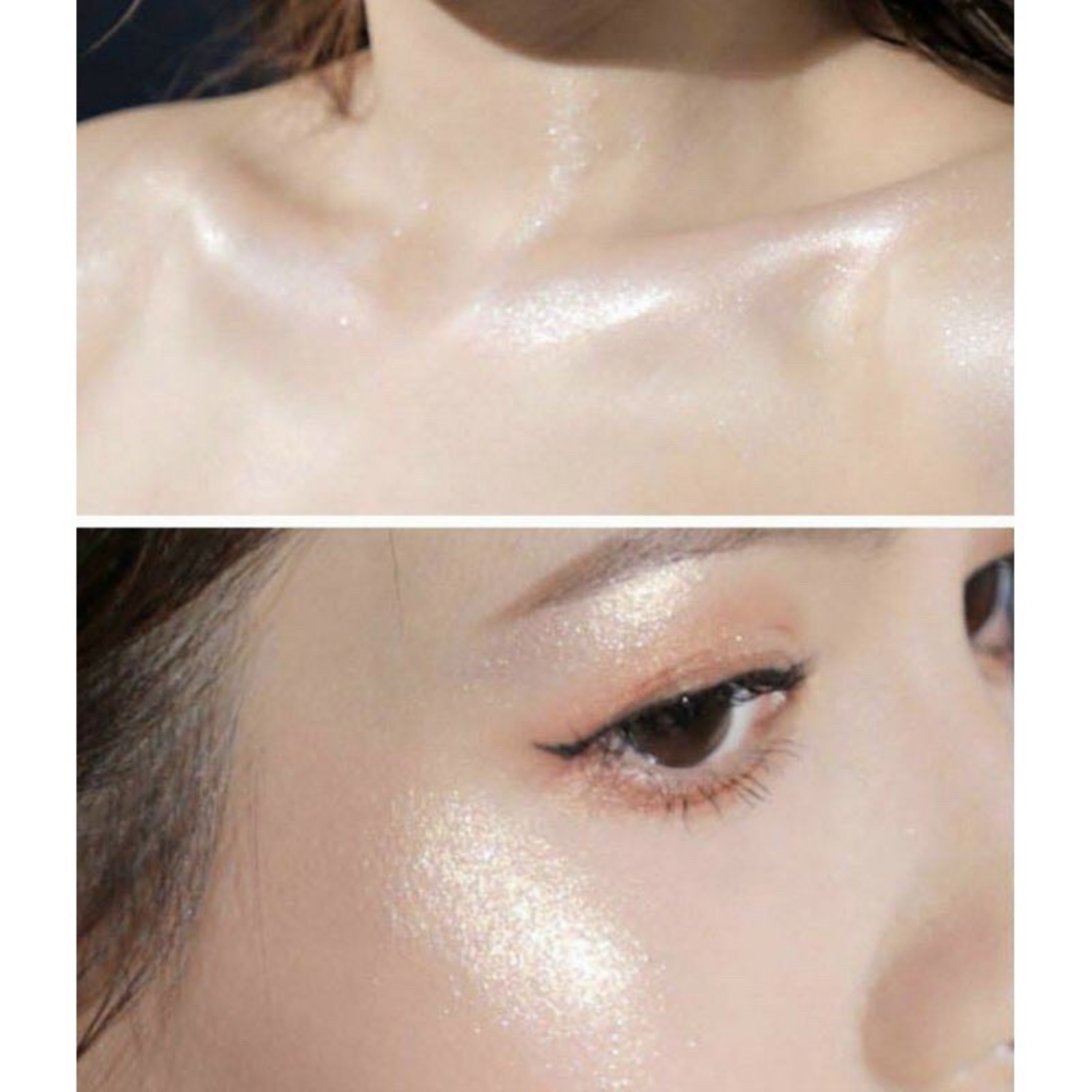 Phấn Bắt Sáng 3CE FACE HIGHLIGHTER Hộp Vuông 4,8g [All Rounder - Gentle Beige - Open Side]
