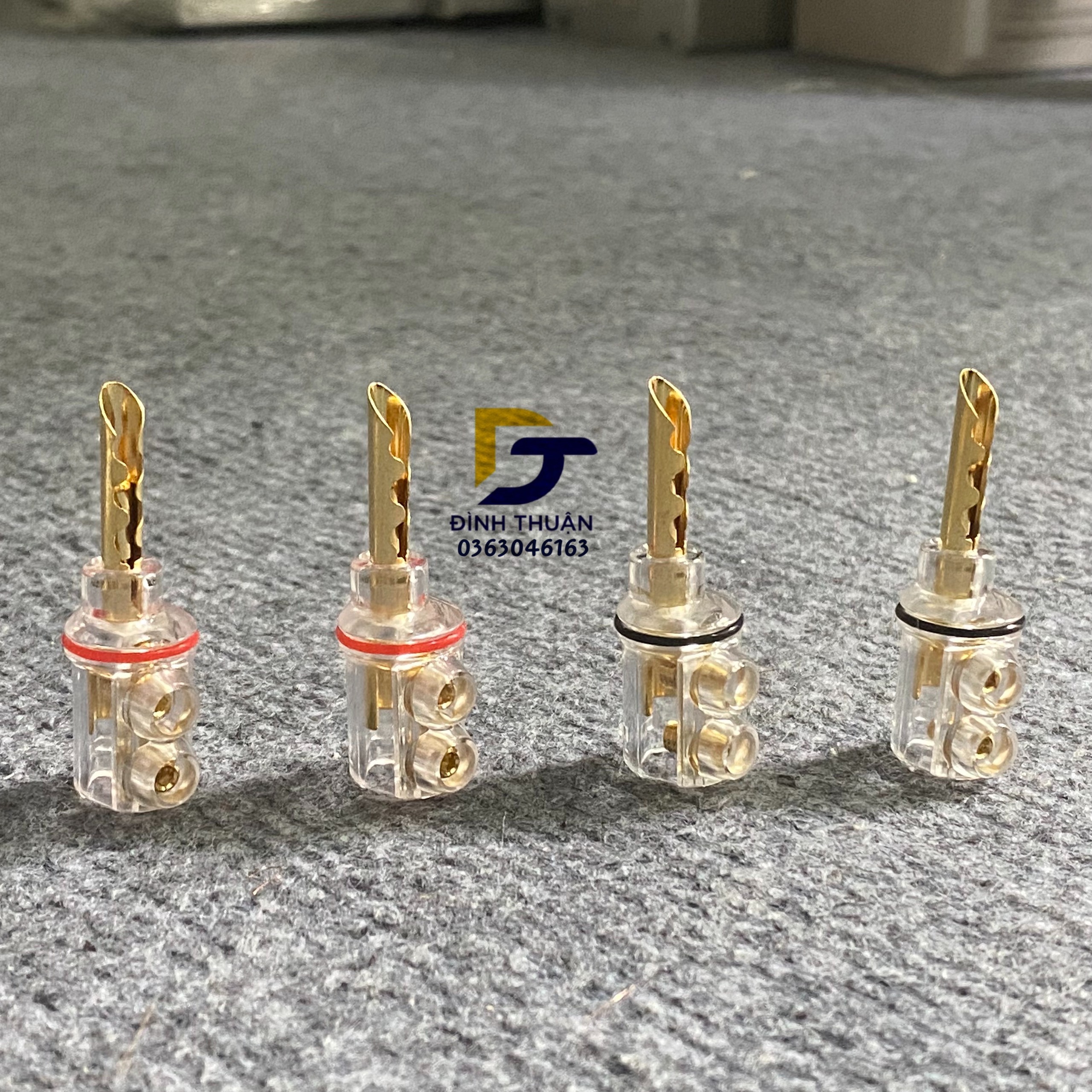 Jack loa càng cua - Jack loa bắp chuối xịn xò đồng mạ vàng OEM Taiwan
