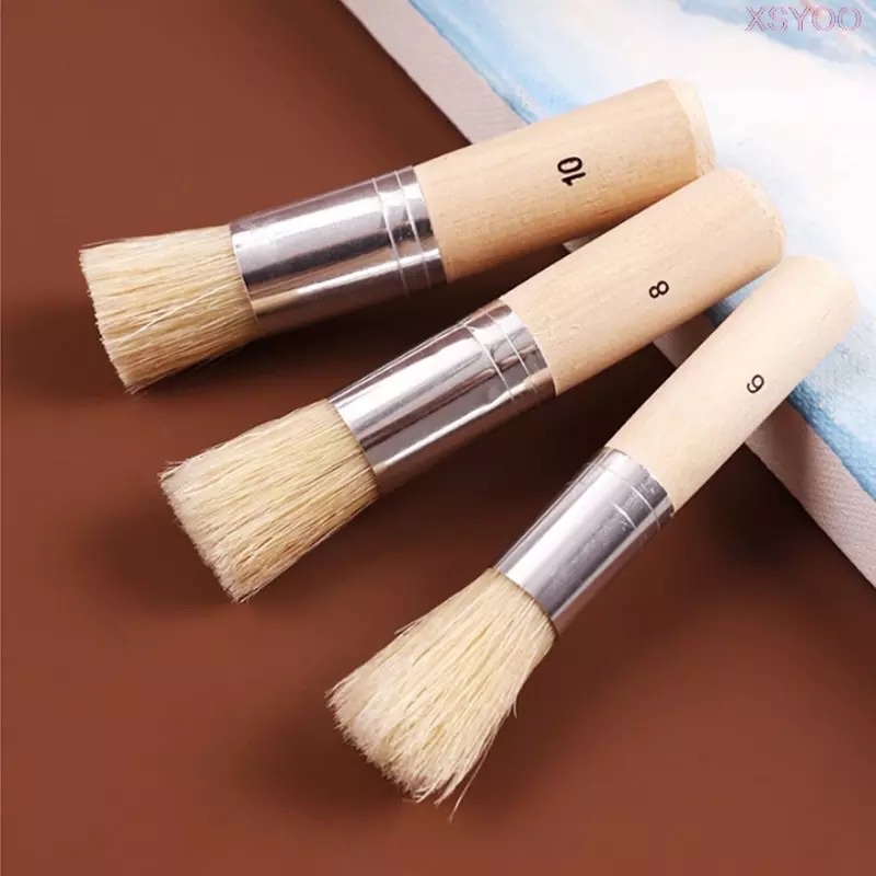 [Giao Hỏa Tốc] Bộ 3 Cọ Stencil Mont Marte - Studio Stencil Brushes Pkt 3 - MAA0021
