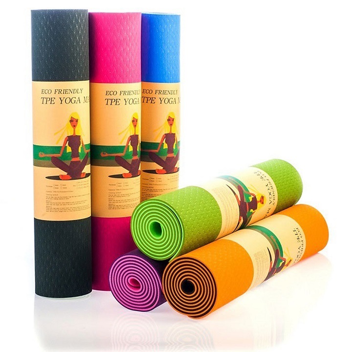 Thảm tập yoga 2 lớp-Thảm tập yoga đa săc-Thảm tập yoga tại nhà