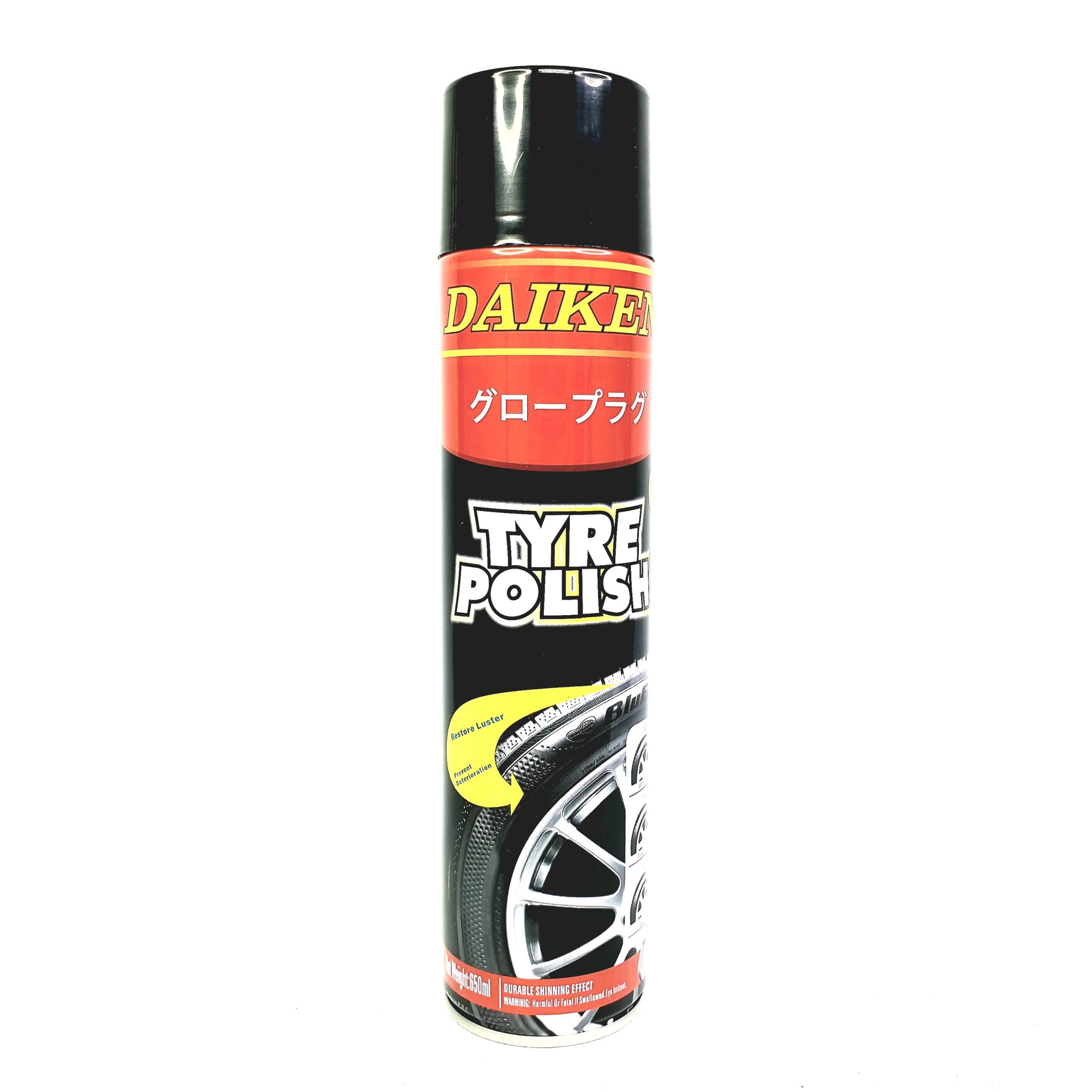 Chai xịt đánh bóng vỏ xe daiken tyre polish 650ml