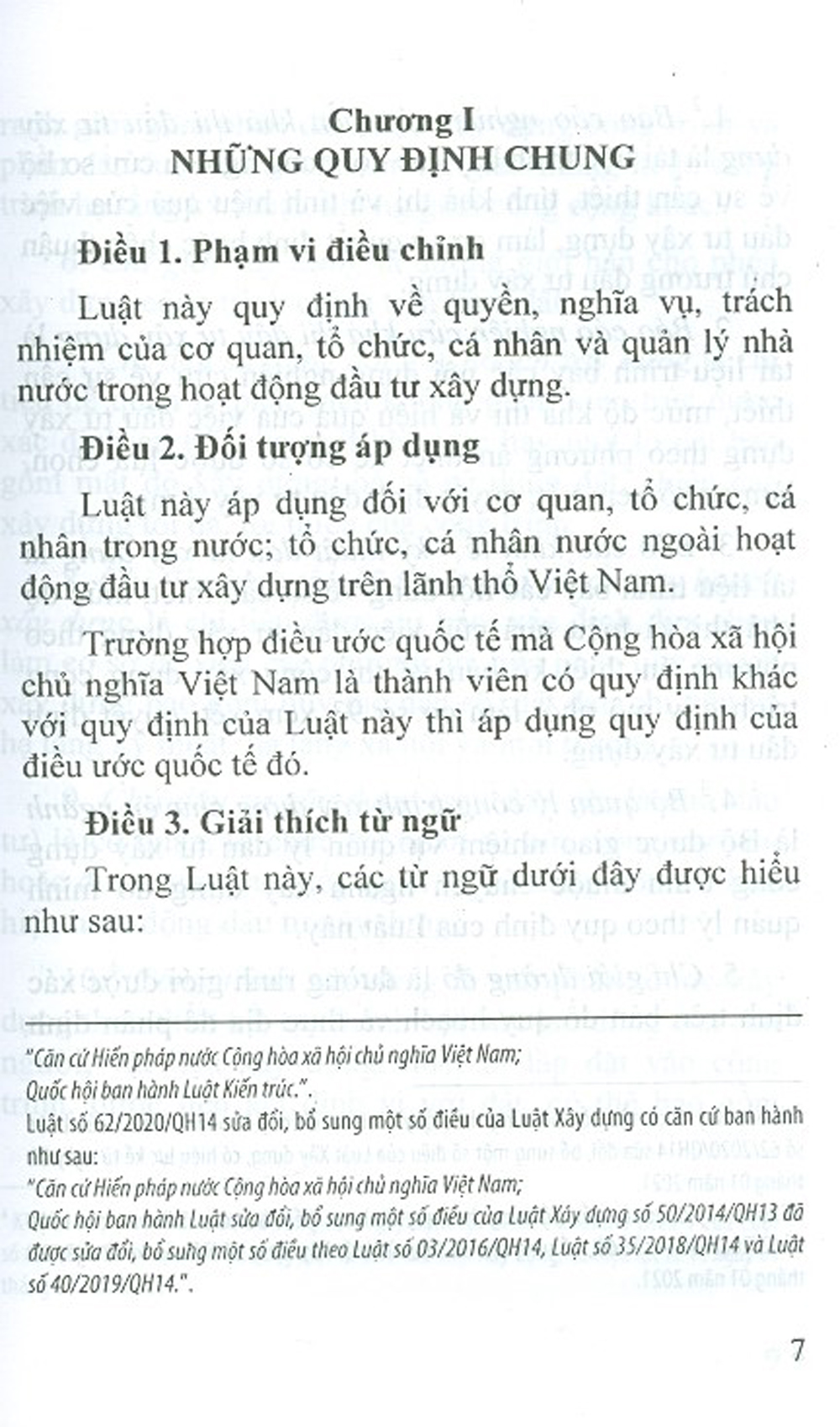 Luật Xây Dựng Sửa Đổi, Bổ Sung Năm 2020